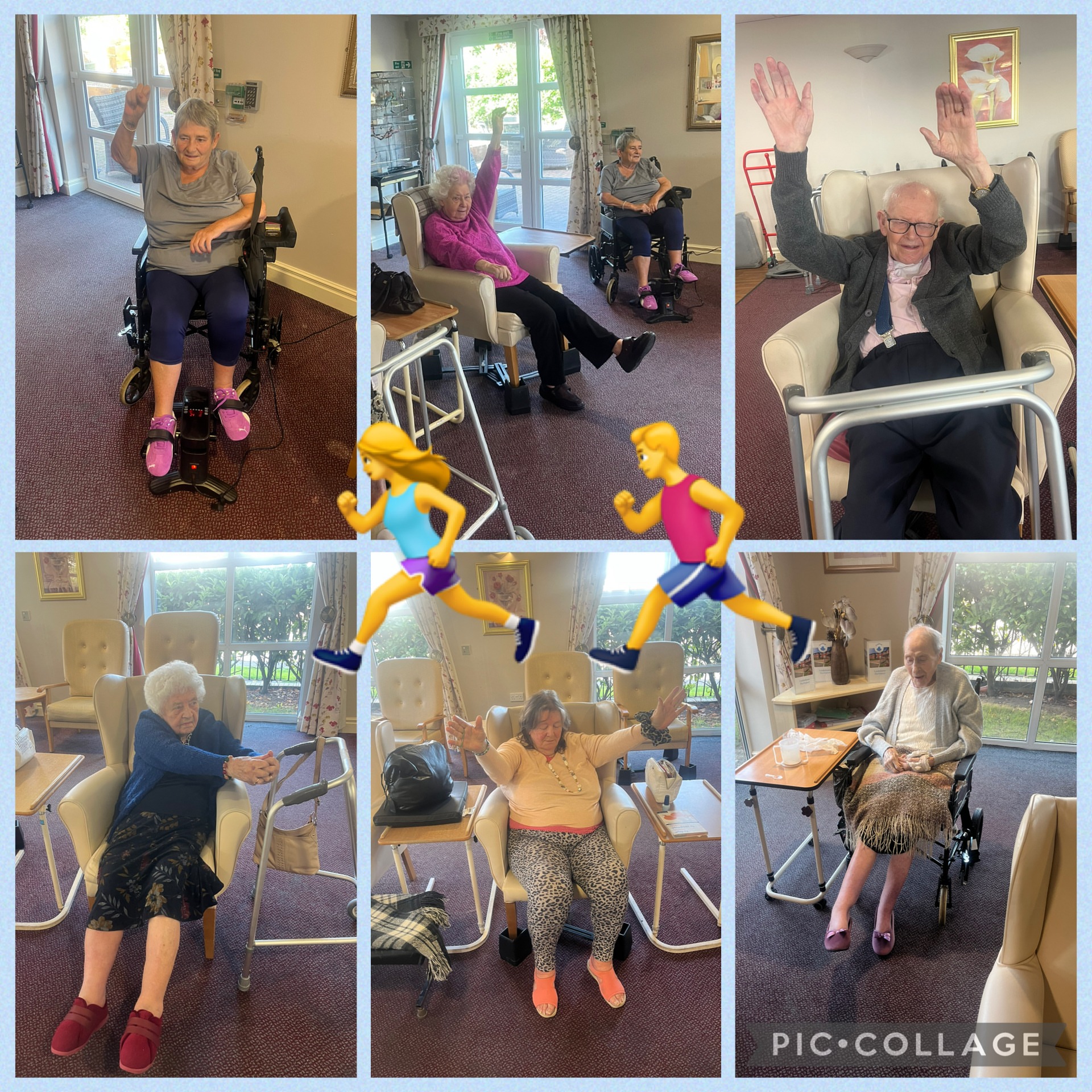 Step aside Mr Motivator, we have some new athletes in town. The residents of Lindisfarne Hartlepool got their blood pumping doing their armchair exercises 💪 🏋️‍♀️