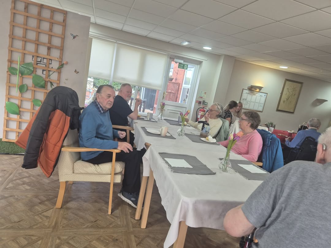 Families, Residents and the local community enjoying our Coffee Morning in aid of MacMillan cancer trust here at #lindisfarneOuston. 
We raised a whopping £392 for them. 
Thankyou everyone for your support and kind donations for a very worthy cause.