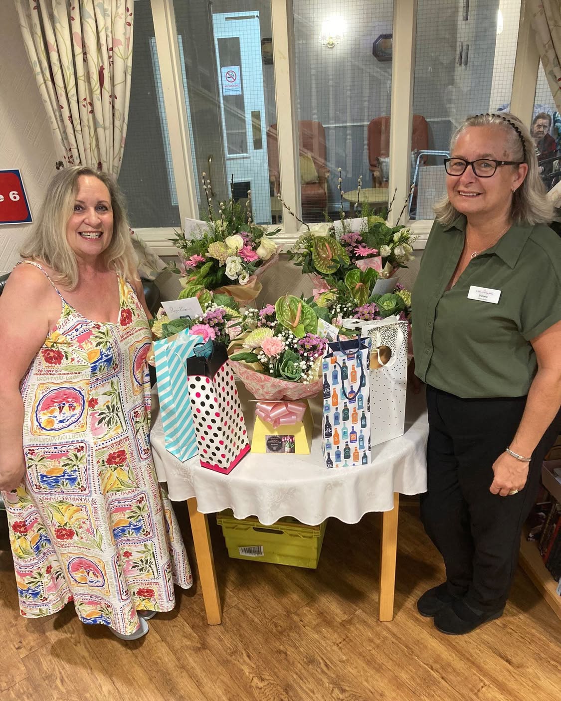 #throwback to a lovely day here at #stmarysnursing  where we received some lovely flowers from Racheal Gill niece of the late Joyce Tindale as a very kind gesture of appreciation 🥰
