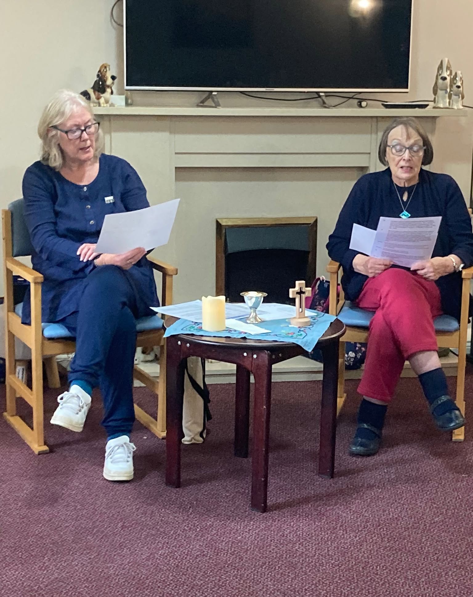 Our monthly church service here at #stmarysnursinghome