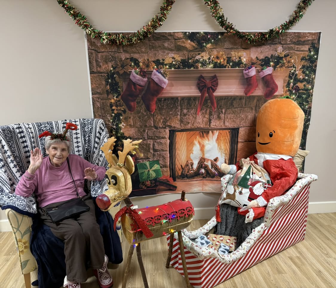 #lindisfarneshotton 
✨ A Little Christmas Magic in Our Very Own Santa’s Grotto! ✨🎅
Today our residents enjoyed a wonderful festive photo shoot in our cosy, homemade Santa’s Grotto and the smiles say it all! ❤️

We’ve captured these special moments to create personalised Christmas cards, making each one extra meaningful for our residents to share with their loved ones this holiday season. 🎄💌

Keep your eyes peeled for the finished results… we can’t wait for you to see the beautiful cards they’ve created! 📸✨