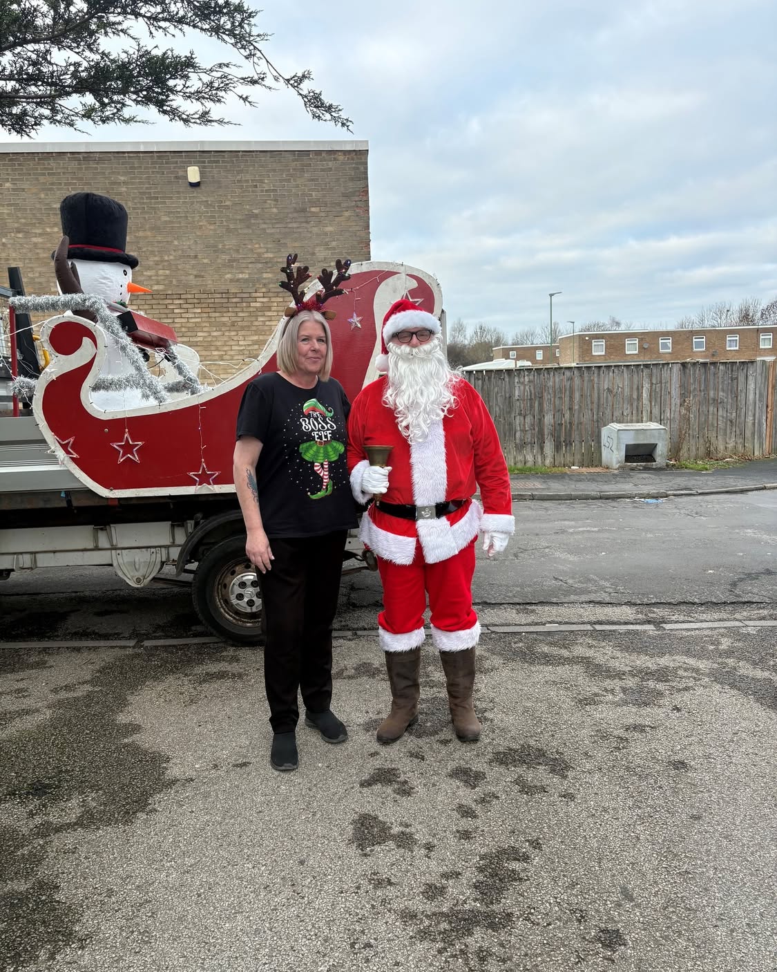 #lindisfarnenewtonaycliffe 
We had Santa come and visit us here at the home on Christmas Eve 🥰
The residents enjoyed dancing to his music and seeing him.