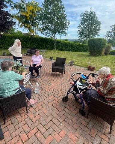 #lindisfarnethrockley
Our residents enjoyed some time out in our gardens - We weeded our pots ready for the arrival of new plants arriving this week. 
Lisa, our activities co-ordinator, then made some summer punch fruit juice for all the residents to enjoy both indoors and outside.