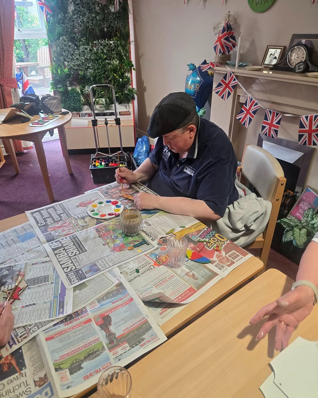 #lindisfarneseaham 
Last week, Residents had a fun activity day making shell plant pots, beach plaques and wooden planters to brighten up the garden.